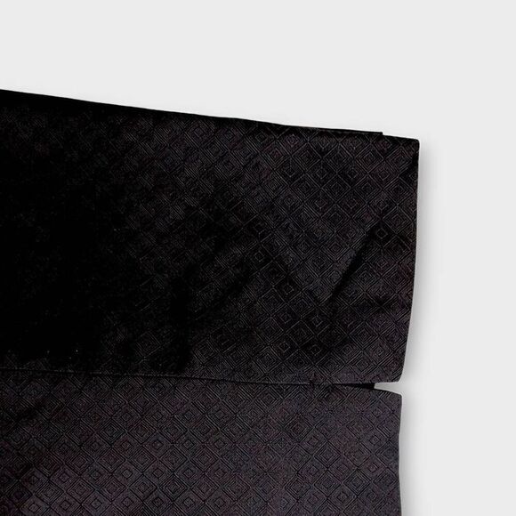 Valerie Stevens Womens Pants Sz Black Silk Tapered Zip Retroglam Lady Gaga Vtg - Picture 6 of 10